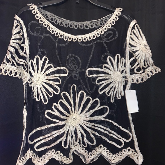 Michel Fashion Tops - Selling a black cute blouse for women, brand is Michel Fashion size small!